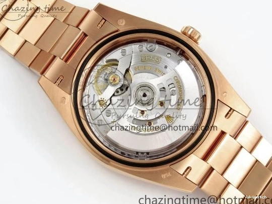 Brown 40 on DayDate Steel Dial Crystal 228235 904L President Bracelet VR3255 ARF 0225